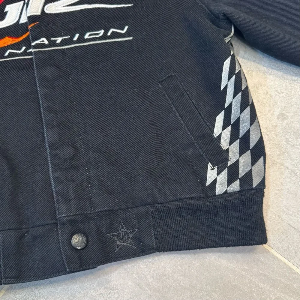 JR Nation NASCAR Dale Earnhardt Jr. Kids Racing Jacket Size 5 Black Youth Coat